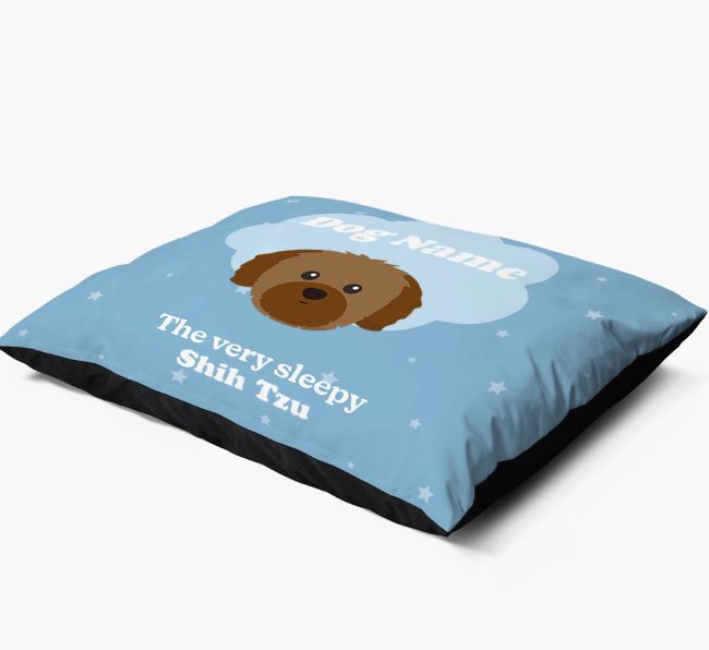 'The Very Sleepy Dog' - Personalised {breedFullName} Dog Bed